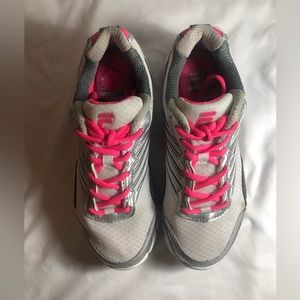 Fila Shoes RN91175 Womens Size 7.5 Pink/White Running Walking Comfort Lace-up
